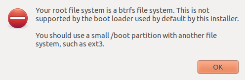 BTRFS error