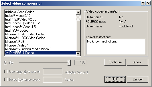 XviD codec