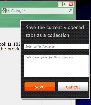 Save tabs