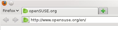 openSUSE, tabs on top