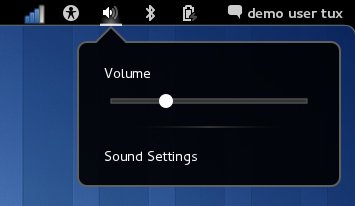 Volume menu