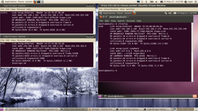 Routed network, running