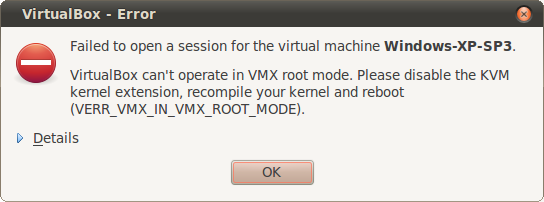 VirtualBox error