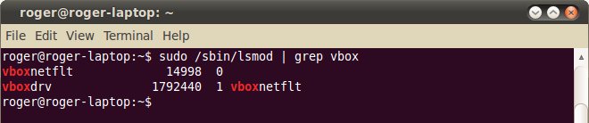 Vbox lsmod