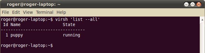 Virsh, list all machines