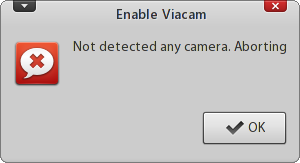Viacam error