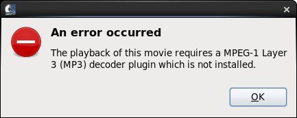 No MP3 plugin