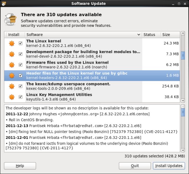 Package manager, zoomed