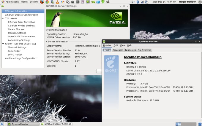 With Nvidia drivers