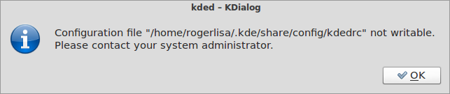 KDE error