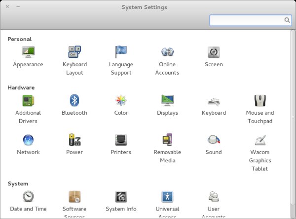 Non-resizable control center