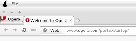 Opera button, cropped