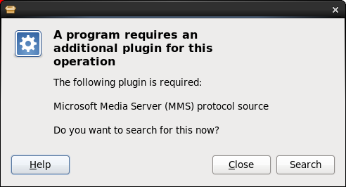 Missing plugins search