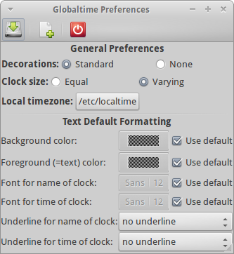 Global time preferences