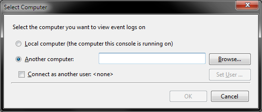 Connecting to another machine