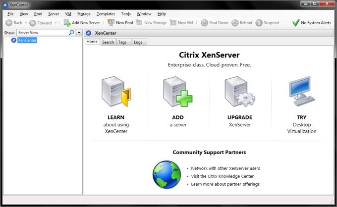 XenCenter main
