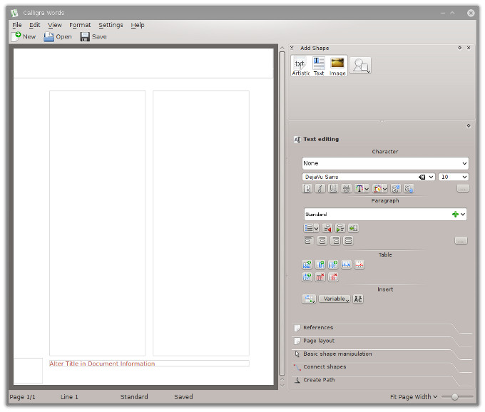 Caligra office suite