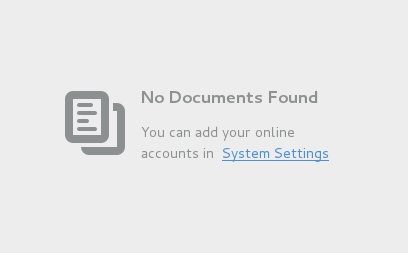 Documents online accounts message