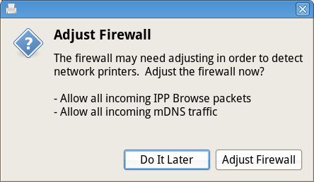 Adjust firewall rules