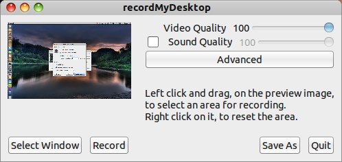 recordMyDesktop