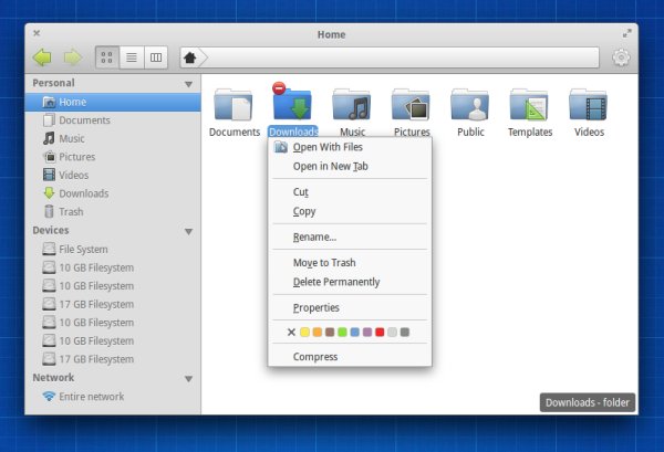 Pantheon Files, right click