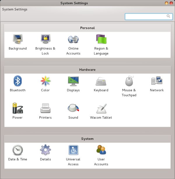 Another settings menu