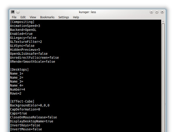 Kwinrc file, details
