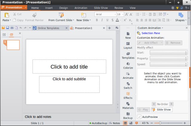 Nice UI in Presentation