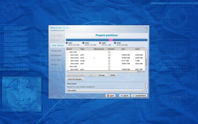 Manual partitioning, no separate /home
