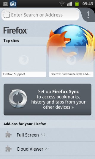 Firefox mobile