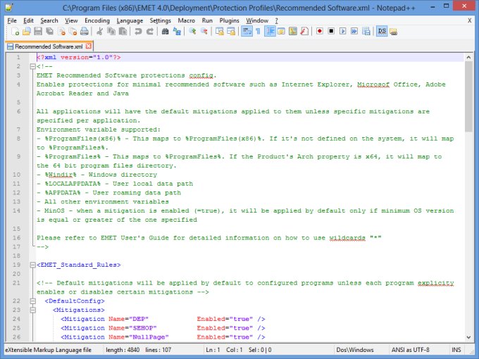 Comments in XML section