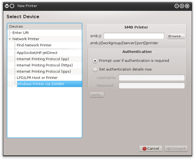 system-config-printer utility