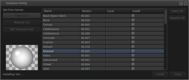 Installing materials