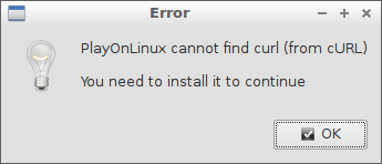 PlayOnLinux error