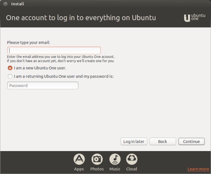 Ubuntu One login