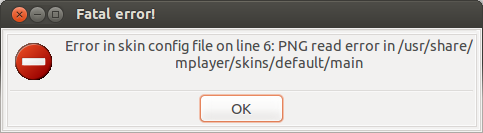MPlayer error
