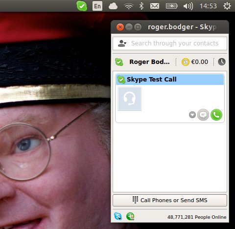 Skype running