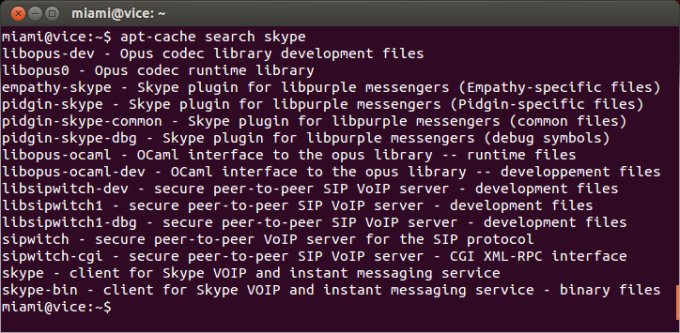Skype available on the command line