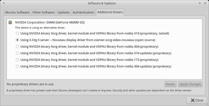Install Nvidia drivers