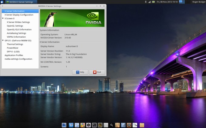 Nvidia drivers running