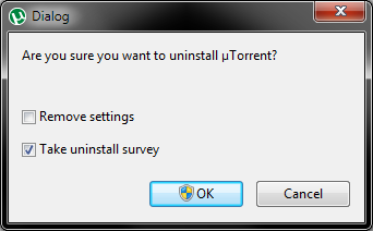 uTorrent uninstall
