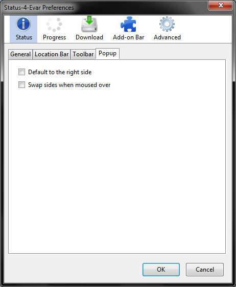 S4E General popup options