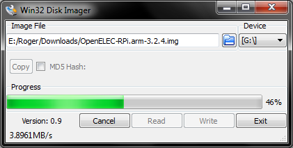 Writing image in Windows