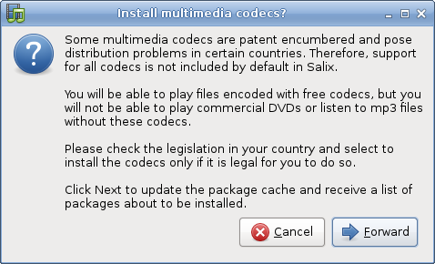 Install media codecs