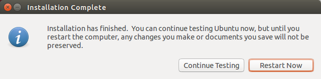 Installation finished
