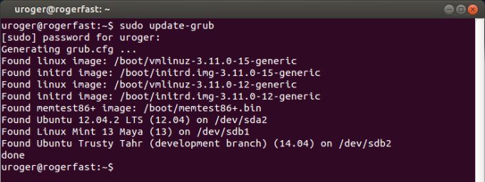 GRUB update