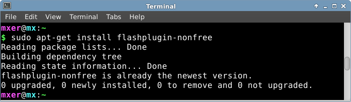 Flash installed, not running