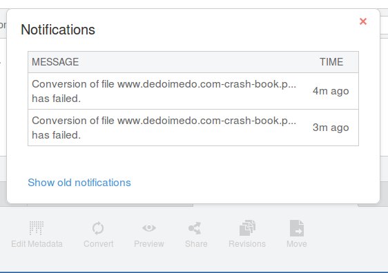 Failure notification
