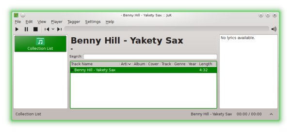 Juk does not play music