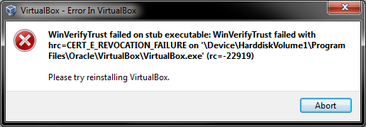 Certificate error